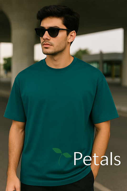 Petals Oversized T-Shirt – Teal
